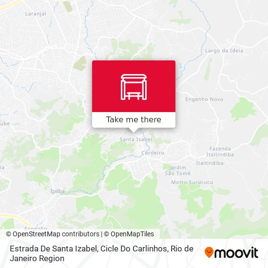 Estrada De Santa Izabel, Cicle Do Carlinhos map