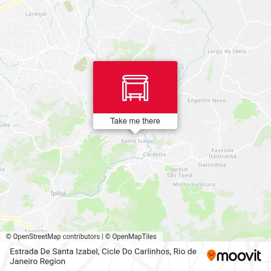 Estrada De Santa Izabel, Cicle Do Carlinhos map