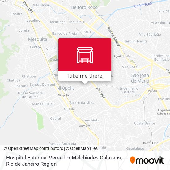 Hospital Estadual Vereador Melchiades Calazans map