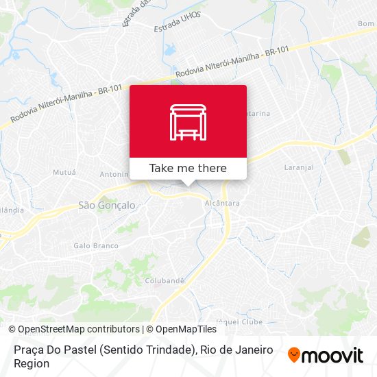 Praça Do Pastel (Sentido Trindade) map