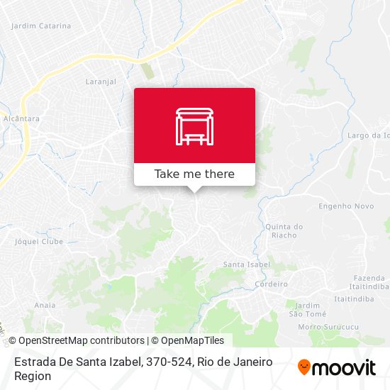 Estrada De Santa Izabel, 370-524 map