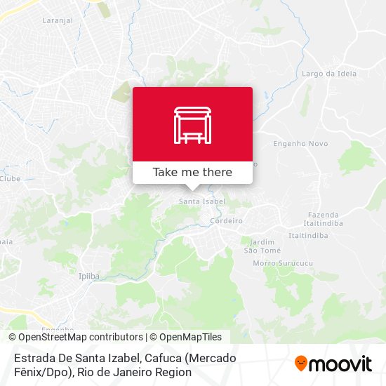 Estrada De Santa Izabel, Cafuca (Mercado Fênix / Dpo) map