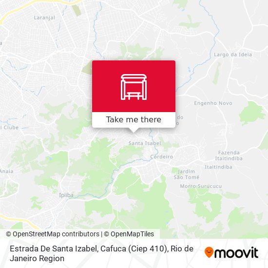 Estrada De Santa Izabel, Cafuca (Ciep 410) map