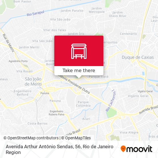 Avenida Arthur Antônio Sendas, 56 map