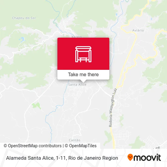 Alameda Santa Alice, 1-11 map