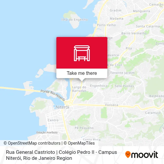 Rua General Castrioto | Colégio Pedro II - Campus Niterói map