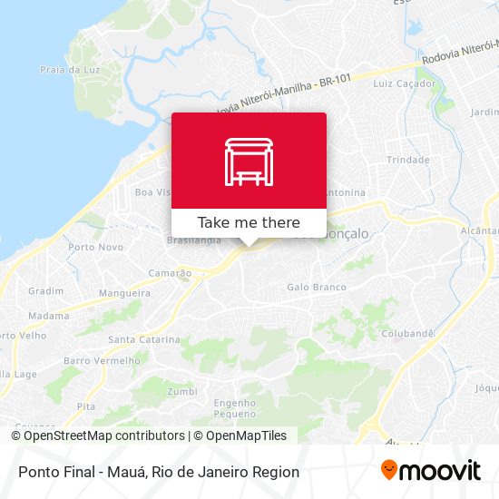 Ponto Final - Mauá map