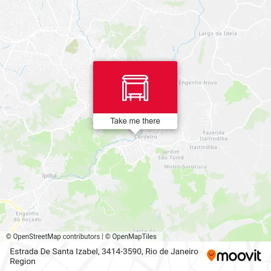 Estrada De Santa Izabel, 3414-3590 map