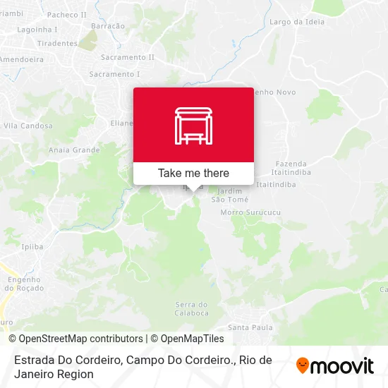 Estrada Do Cordeiro, Campo Do Cordeiro. map