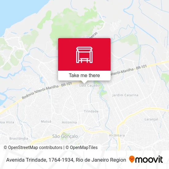Avenida Trindade, 1764-1934 map