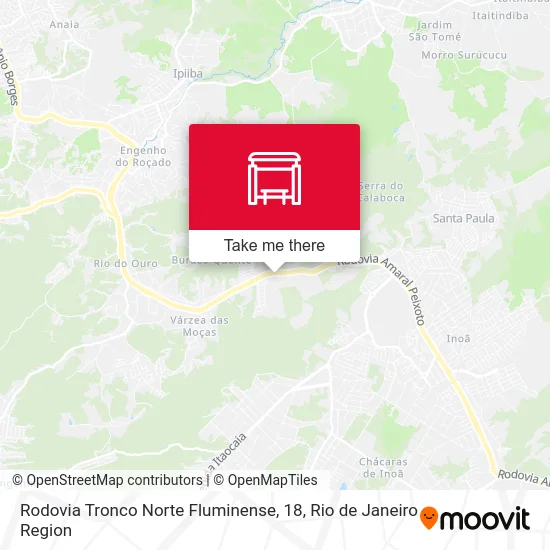Rodovia Tronco Norte Fluminense, 18 map