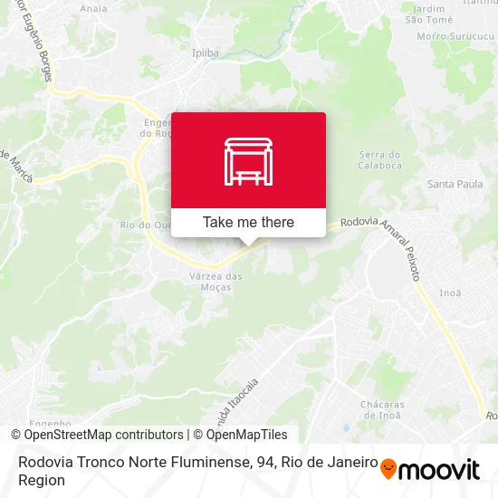 Rodovia Tronco Norte Fluminense, 94 map