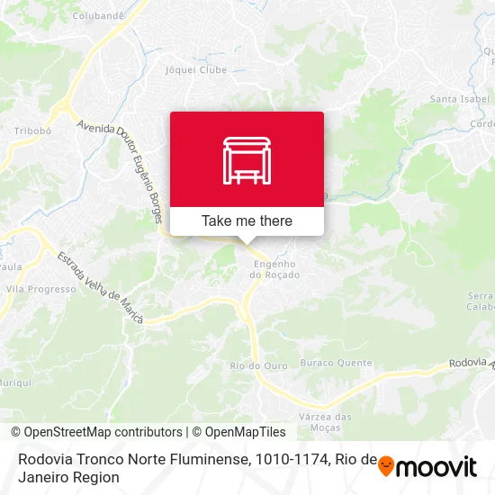 Rodovia Tronco Norte Fluminense, 1010-1174 map
