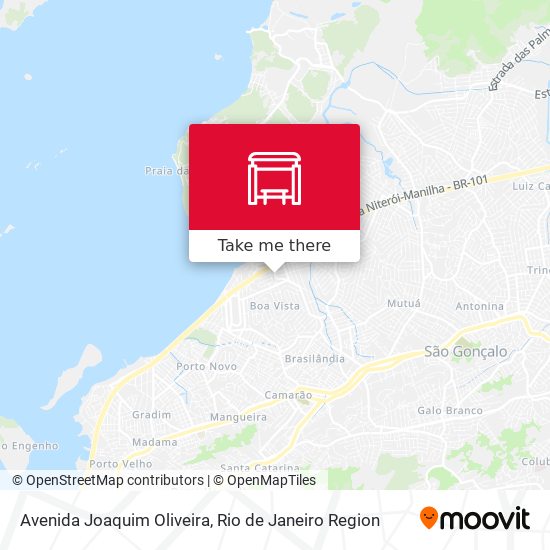 Avenida Joaquim Oliveira map