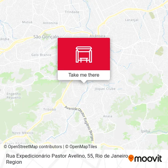 Rua Expedicionário Pastor Avelino, 55 map