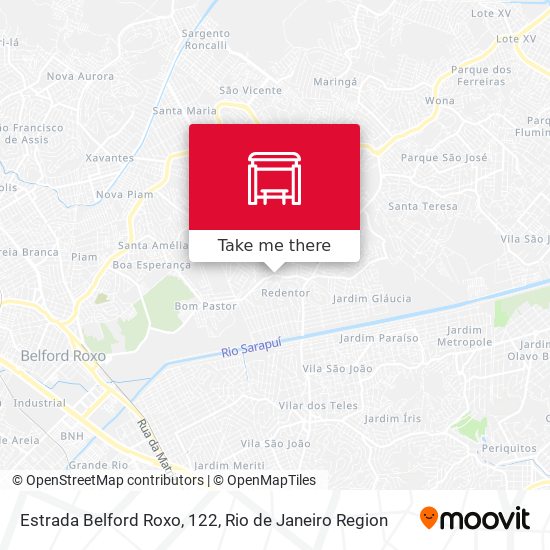 Estrada Belford Roxo, 122 map
