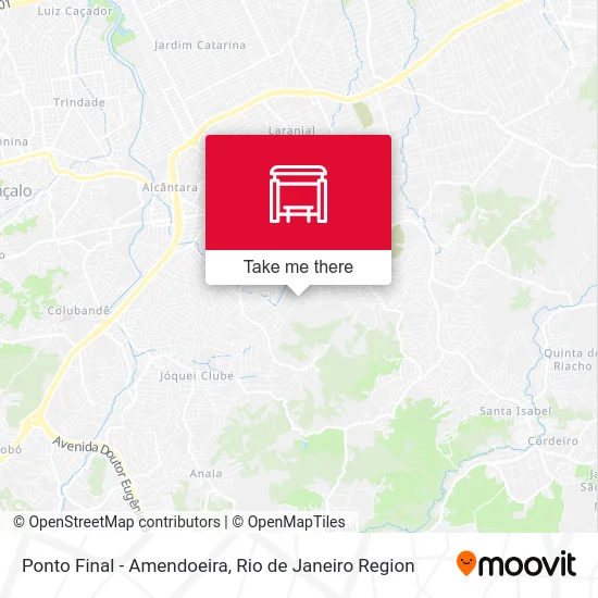 Ponto Final - Amendoeira map