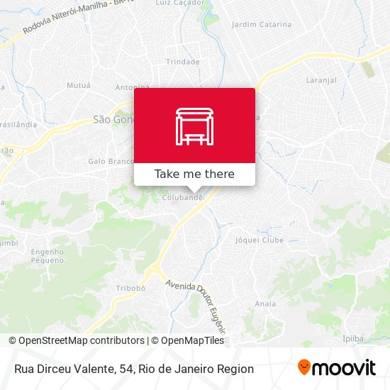 Rua Dirceu Valente, 54 map