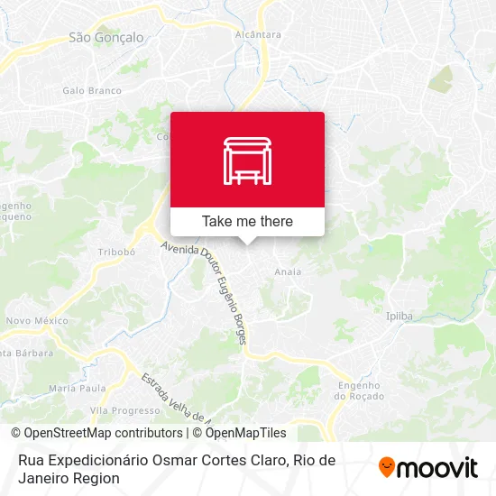 Rua Expedicionário Osmar Cortes Claro map