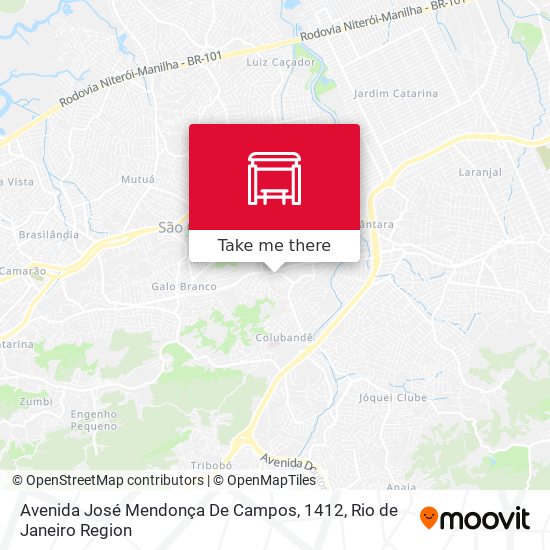 Avenida José Mendonça De Campos, 1412 map