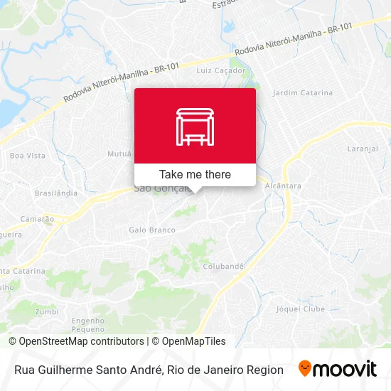 Rua Guilherme Santo André map
