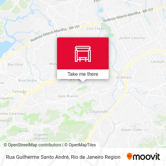 Rua Guilherme Santo André map