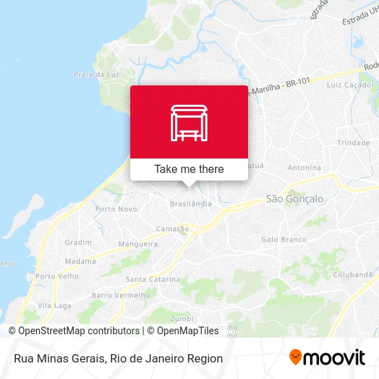 Rua Minas Gerais map