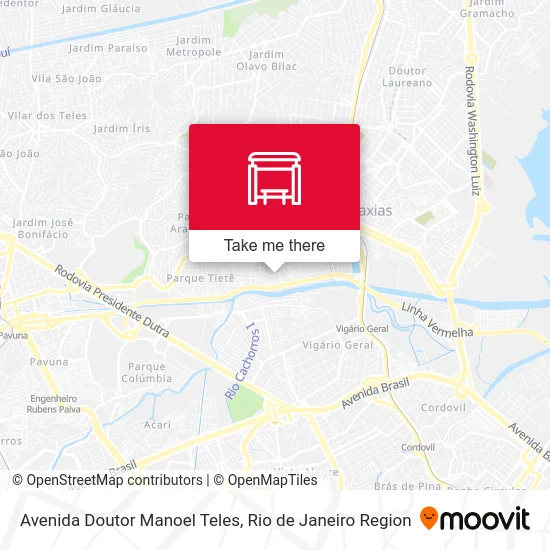 Avenida Doutor Manoel Teles map