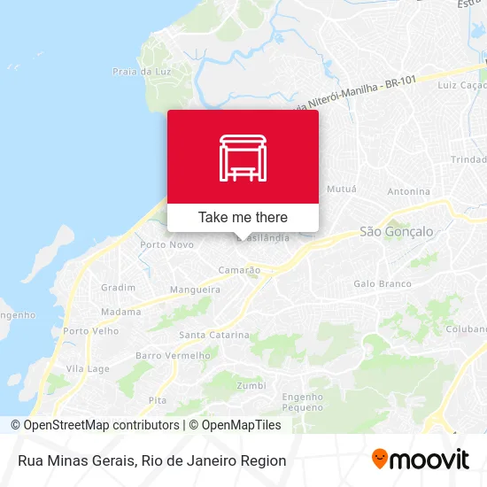 Rua Minas Gerais map