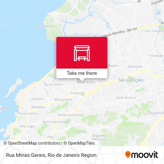 Rua Minas Gerais map