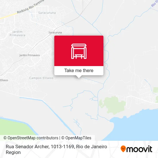 Rua Senador Archer, 1013-1169 map