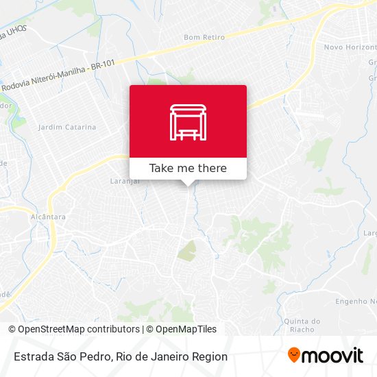 Estrada São Pedro map