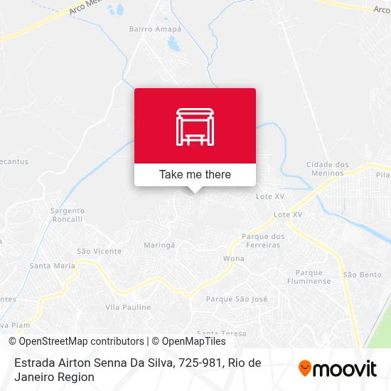 Estrada Airton Senna Da Silva, 725-981 map