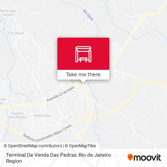 Terminal De Venda Das Pedras map