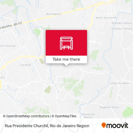 Rua Presidente Churchil map