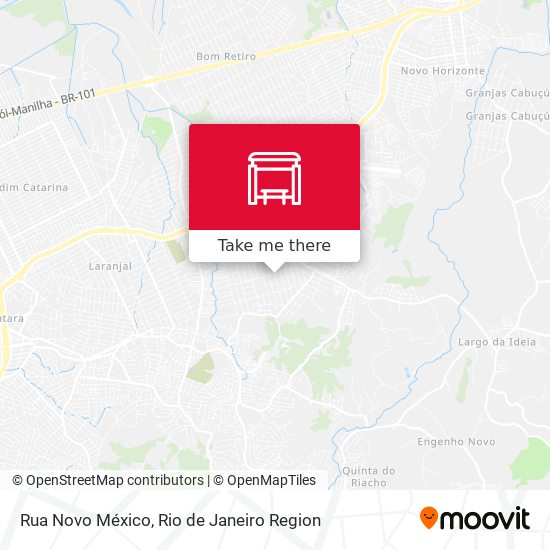 Rua Novo México map