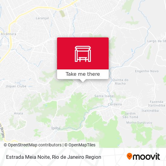 Estrada Meia Noite map