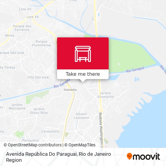 Mapa Avenida República Do Paraguai