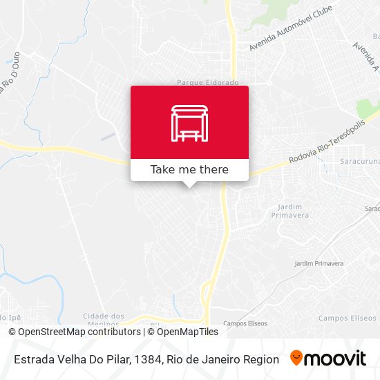 Estrada Velha Do Pilar, 1384 map