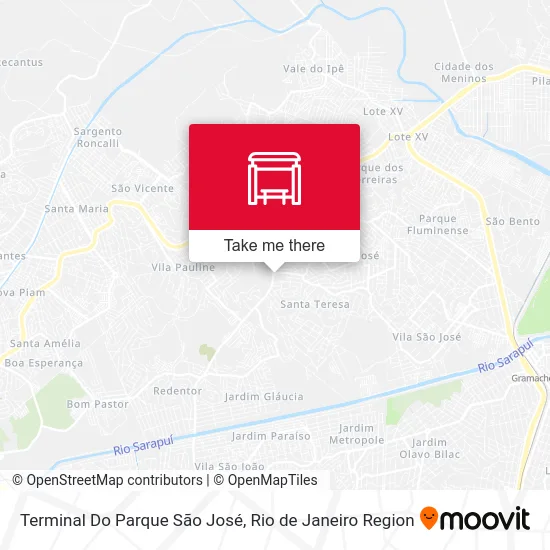 Terminal Do Parque São José map