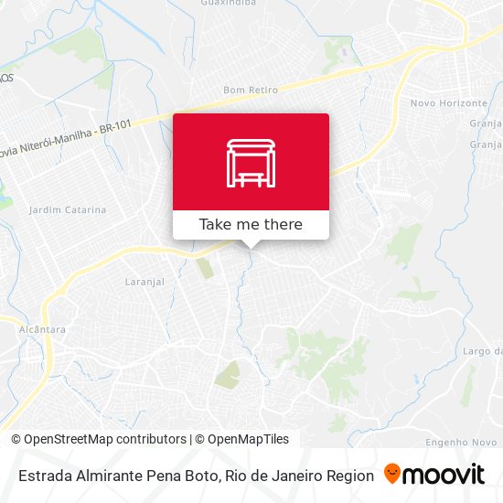 Estrada Almirante Pena Boto map
