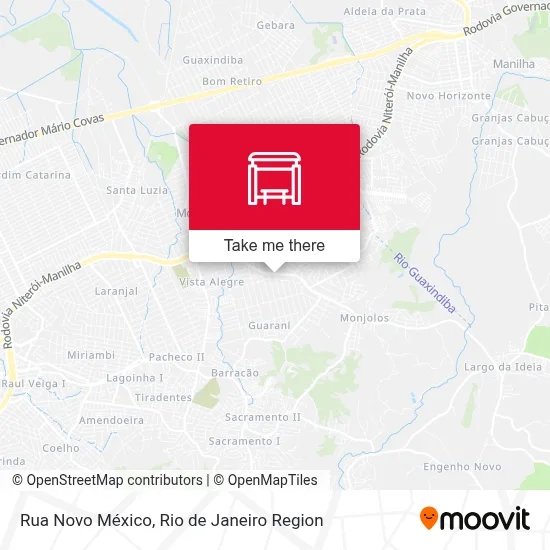 Rua Novo México map