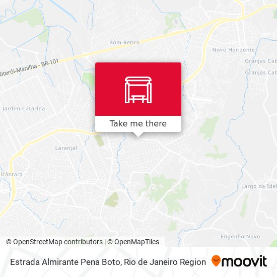 Estrada Almirante Pena Boto map