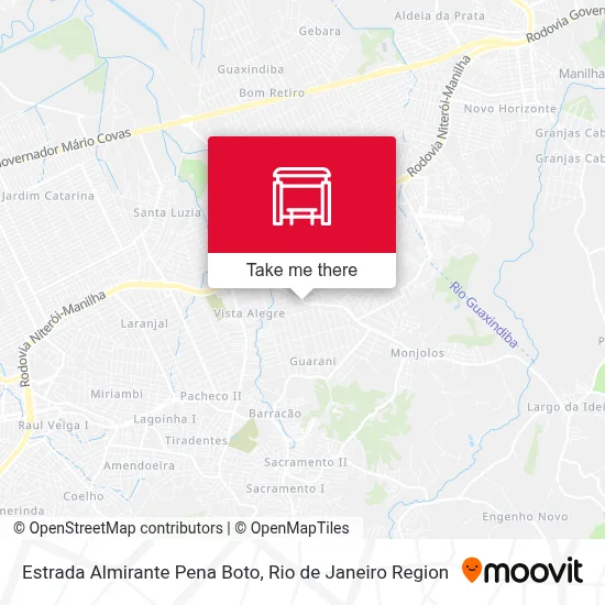 Estrada Almirante Pena Boto map