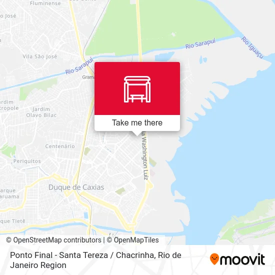 Ponto Final - Santa Tereza / Chacrinha map