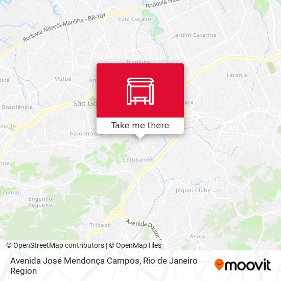 Avenida José Mendonça Campos map
