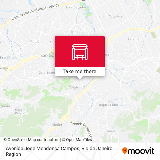 Avenida José Mendonça Campos map
