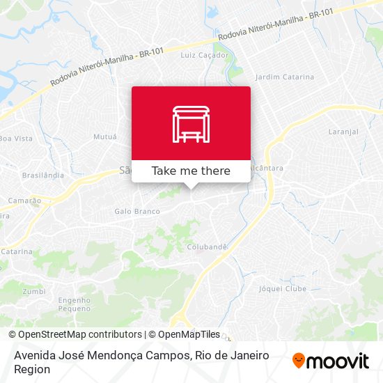 Avenida José Mendonça Campos map