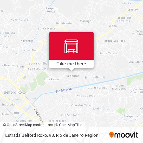 Estrada Belford Roxo, 98 map