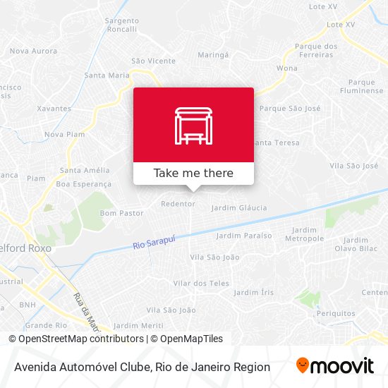 Mapa Avenida Automóvel Clube